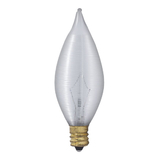 Bulbrite 861020 Incandescent C11 Candelabra Screw (E12) 40W Dimmable Light Bulb Satin 10Pk