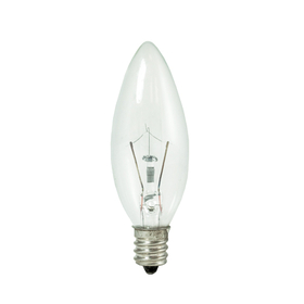 Bulbrite Krypton B8 Candelabra Screw (E12) 15W Dimmable Light Bulb 2700K/Warm White 20Pk (460015)