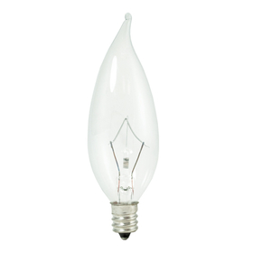 Bulbrite Krypton Ca10 Candelabra Screw (E12) 25W Dimmable Light Bulb 2700K/Warm White 20Pk (460325)