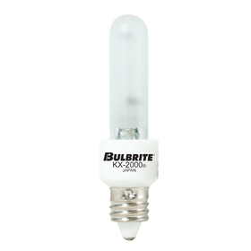 Bulbrite 861350 Krypton/Xenon T3 Mini-Candelabra Screw (E11) 60W Dimmable Light Bulb 2700K/Warm White 2Pk
