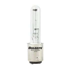 Bulbrite 861348 Krypton/Xenon T3 Double-Contact Bayonet (Ba15D) 60W Dimmable Light Bulb 2700K/Warm White 2Pk