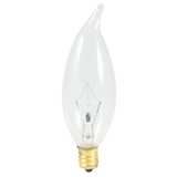 Bulbrite Incandescent Ca10 Candelabra Screw (E12) 25W Dimmable Light Bulb 2700K/Warm White 50Pk (493025)