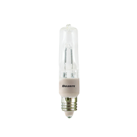 Bulbrite 860802 Halogen T4 Mini-Candelabra Screw (E11) 150W Dimmable Light Bulb 2900K/Soft White 5Pk