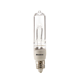 Bulbrite 860804 Halogen T4 Mini-Candelabra Screw (E11) 250W Dimmable Light Bulb 2900K/Soft White 5Pk