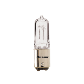 Bulbrite 860808 Halogen T4 Double-Contact Bayonet (Ba15D) 35W Dimmable Light Bulb 2900K/Soft White 5Pk