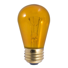 Bulbrite Incandescent S14 Medium Screw (E26) 11W Dimmable Light Bulb Transparent Amber 25Pk (701211)