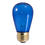 Bulbrite 861307 Incandescent S14 Medium Screw (E26) 11W Dimmable Light Bulb Transparent Blue 25Pk, Price/25 /pack