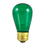 Bulbrite 861209 Incandescent S14 Medium Screw (E26) 11W Dimmable Light Bulb Transparent Green 25Pk, Price/25 /pack