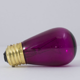 Bulbrite 861309 Incandescent S14 Medium Screw (E26) 11W Dimmable Light Bulb Transparent Pink 25Pk