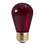 Bulbrite 861311 Incandescent S14 Medium Screw (E26) 11W Dimmable Light Bulb Transparent Red 25Pk, Price/25 /pack