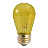 Bulbrite Incandescent S14 Medium Screw (E26) 11W Dimmable Light Bulb Transparent Yellow 25Pk (701811)