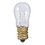 Bulbrite 861065 Incandescent S6 Candelabra Screw (E12) 6W Dimmable Light Bulb 2700K/Warm White 25Pk, Price/25 /pack