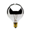 Bulbrite 861211 Incandescent G16.5 Candelabra Screw (E12) 25W Dimmable Light Bulb 2700K/Warm White Half Mirror 25Pk, Price/25 /pack