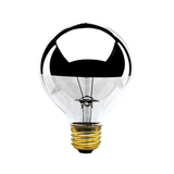 Bulbrite Incandescent G25 Medium Screw (E26) 40W Dimmable Light Bulb 2700K/Warm White Half Mirror 6Pk (712334)
