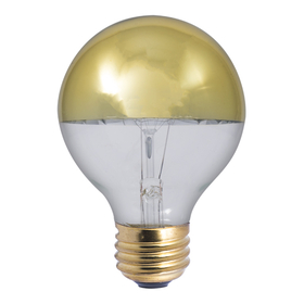 Bulbrite Incandescent G25 Medium Screw (E26) 40W Dimmable Light Bulb 2700K/Warm White Half Gold 6Pk (712424)