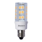 Bulbrite 861519 Led T4 Candelabra Screw (E12) 4.5W Dimmable Light Bulb Clear 3000K/Soft White 35W Incandescent Equivalent 2Pk
