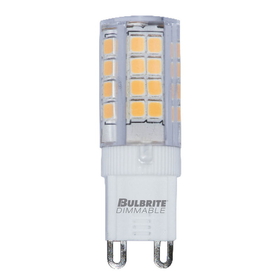 Bulbrite 861525 Led T4 Bi-Pin (G9) 4.5W Dimmable Light Bulb 2700K/Warm White 35W Incandescent Equivalent 2Pk