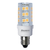 Bulbrite Led T4 Mini-Candelabra Screw (E11) 4.5W Dimmable Light Bulb 2700K/Warm White 35W Incandescent Equivalent 2Pk (770592)