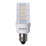 Bulbrite 861528 Led T4 Mini-Candelabra Screw (E11) 4.5W Dimmable Light Bulb 2700K/Warm White 35W Incandescent Equivalent 2Pk