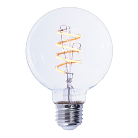 Bulbrite Led G25 Medium Screw (E26) 4W Dimmable Filament Light Bulb 2200K/Amber 40W Incandescent Equivalent 2Pk (776512)
