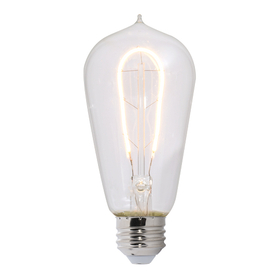 Bulbrite Led St18 Medium Screw (E26) 4W Dimmable Filament Light Bulb 2200K/Amber 40W Incandescent Equivalent 2Pk (776513)
