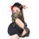 Muka Women Belly Dance Tribal Face Veil, Halloween Costume Dancing Accessory with Beads