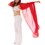 Muka Lightweight Chiffon Hand Scarf, Belly Dance Costume Outfit, Hip Scarves Sequin Trim Shawls Veils for Women's Dancing Practice