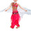 Muka Kids Belly Dance Wing with Rods 360 Degree, Isis Exotic Angel Wings with Portable Sticks, Kid Child Children Dancing Practice
