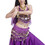 6 pcs Muka Women's Belly Dance Hip Scarf, Dangling Chiffon Dance Wrap with coins for Dancing Team Practice