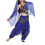 6 pcs Muka Women's Belly Dance Hip Scarf, Dangling Chiffon Dance Wrap with coins for Dancing Team Practice