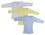 Bambini Boys Pastel Variety Long Sleeve Lap T-shirts, Large, Blue/Yellow/White