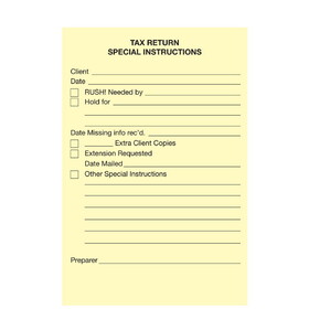 Super Forms 1208414 - Post It Notes &#x27;Tax Return Instructions&#x27;
