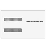 Super Forms 398 - 4up W-2 Double Window Envelope (Moisture Seal)
