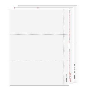 Super Forms 3UPSET605 - 3up Blank W-2 Form 6-part Set (without Instructions)