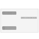 Super Forms 4356S - 4up W-2 Alternate Double Window Envelopes - Horizontal (Self Seal)
