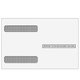 Super Forms 4DOWNENV05 - 4up W-2 Double Window Envelopes - Horizontal (Moisture Seal)