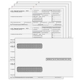 Super Forms 4DWNAS6E - 4up Horizontal W-2 Form 6-part Kit - (with Self Seal Envelopes)