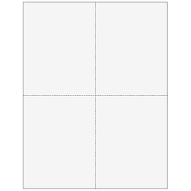 Super Forms 4UP24 - 4up Blank W-2 Form - Quadrants (with Employee Instructions)