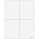 Super Forms 4UPPERF05 - 4up Blank W-2 & 1099 Form - Quadrants (without Instructions)