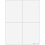 Super Forms 4UPPERFI05 - 4up Blank W-2 Form - Quadrants (with Employee Instructions)