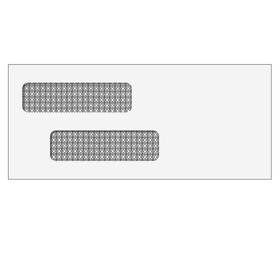 Super Forms 70031 - Double Window Envelope (Moisture Seal) 3 7/8 x 8 7/8