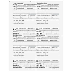 Super Forms 80072 - Form W-2 4up Quadrant Employer Copy 1/D