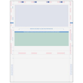 Super Forms 80348 - Pressure Seal Z-Fold Blank Check with Flat Background