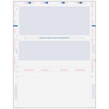 Super Forms 80480 - Pressure Seal Z-Fold Blue Check with Flat Background