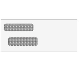 Super Forms 80514 - Double Window Envelope (Moisture Seal) 3 7/8 x 9 1/8