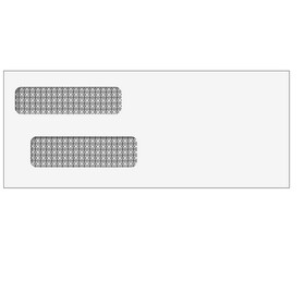 Super Forms 805245-R - Reverse Flap Double Window Envelope (Moisture Seal) 3 7/8 x 9 7/16
