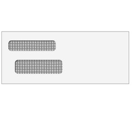 Super Forms 80524 - Double Window Envelope (Moisture Seal) 3 7/8 x 9 7/16