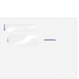 Super Forms 80596 - Double Window Confidential 9 1/2 x 12 Envelope (Peel & Close)