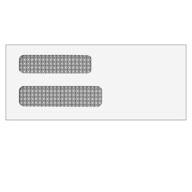 Super Forms 80604 - Double Window Envelope (Moisture Seal) 3 5/8 x 8 5/8