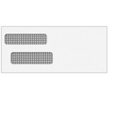 Super Forms 80611 - #9 Reverse Flap Double Window Envelope (Moisture Seal)